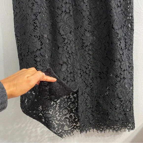 Bardot Karlie Lace Off-The-Shoulder Dress knee length black size Medium cocktail - Picture 14 of 16